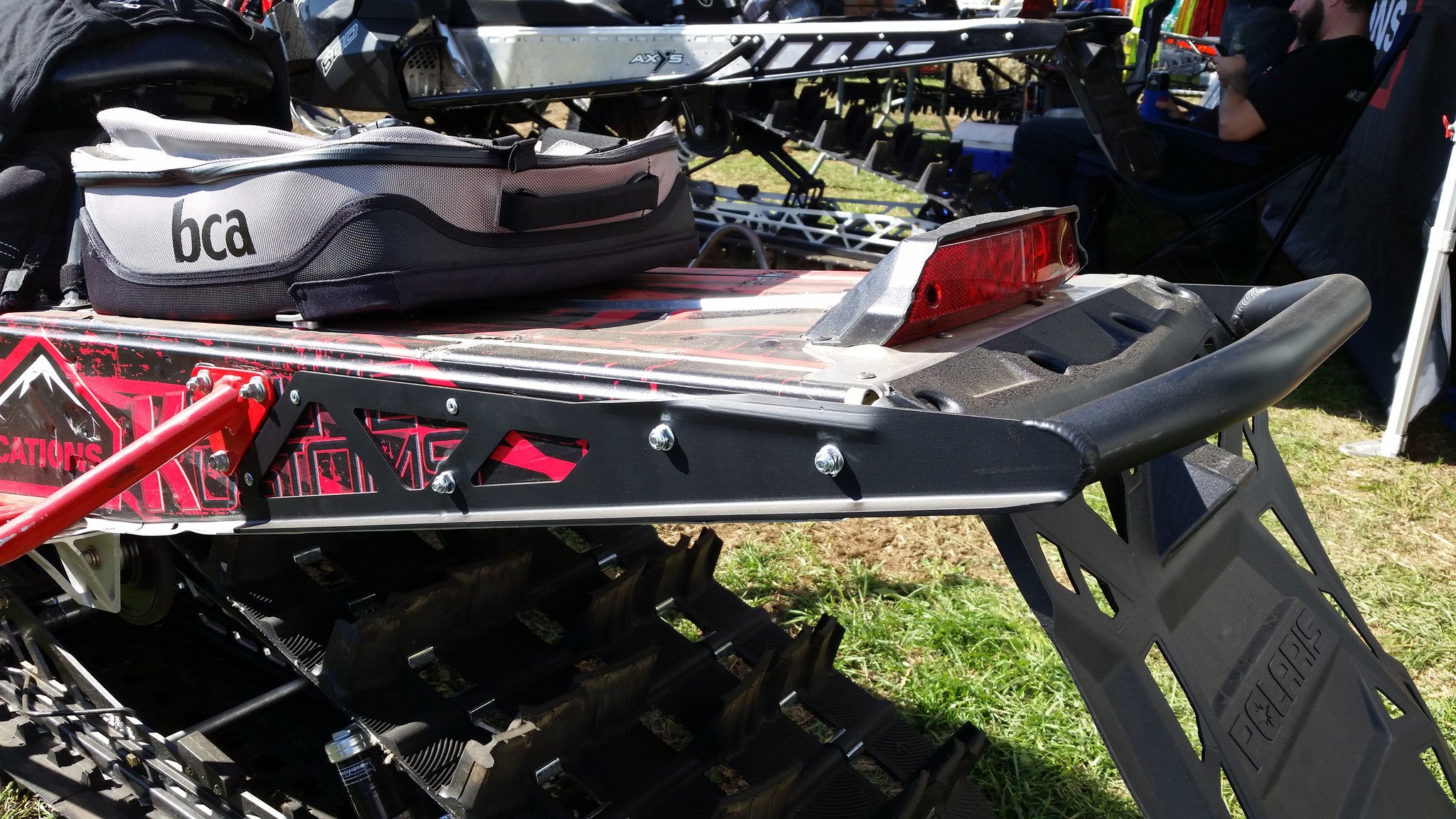 Snowmobile Rear Bumper Polaris Pro Ride RMK Rear EXO Bumpers - B&M Fabrications